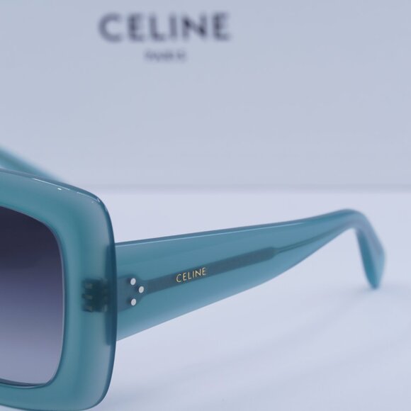 Final Price! Celine CL40263F 69B Blue/Grey Sunglasses - Picture 4 of 10